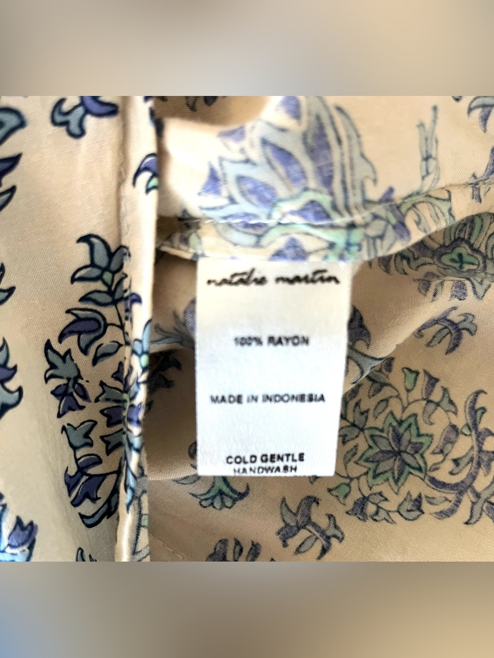 Natalie Martin ISOBEL DRESS - Blue Paisley. Medium. EUC - Picture 7 of 11